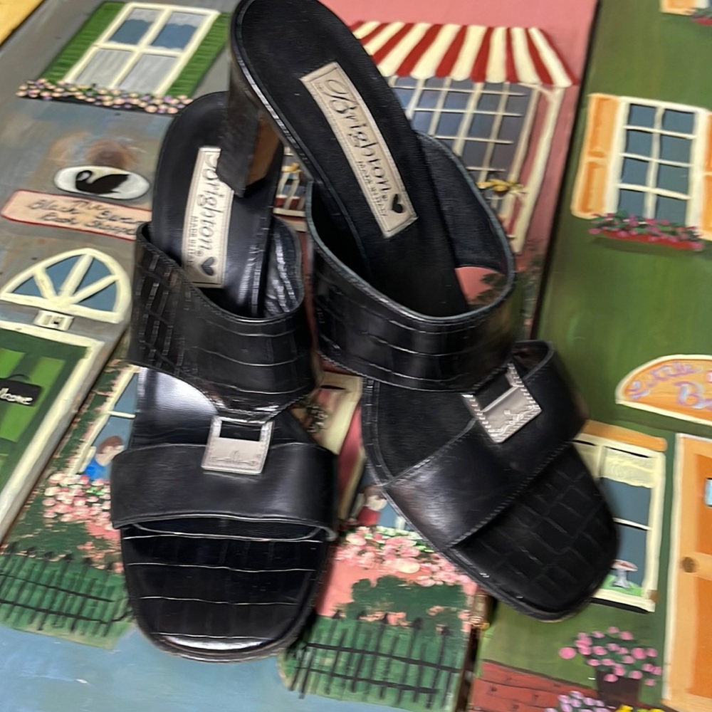 Brighton “Ryan” black leather sandals